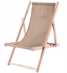 Kadax Fából Készült Összecsukható Kerti Strand Napozóágy Lengyel Kiváló Minőségű Gyártó (K8936)