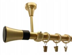 ESTAdeco Függönysín Egyágú Mennyezeti Fém sárgaréz matt mix végződések 19 mm 180 cm (karnisz SUFIT I 19mm MOSIĄDZ MAT MIX)