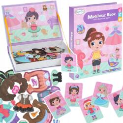  Öltöztetős Játék Baba Ruhák Mágneses Könyv Mágnesek Puzzle Építőkockák (00024709)