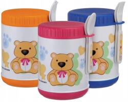  Termosz 500ml (kanállal és villával) rózsaszín, kék (BF-228A)