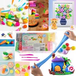 Nobo Kids Piankolina Gyurma Hab Gyurma Modellező Gyurma Polimer Gyurma Hab 24 darabos készlet (CH- 7007493)