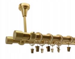 ESTAdeco Függönysín Mennyezeti 19+19 Arany Matt 160cm Luna (karnisz SUFIT 19+19 Mosiądz Mat Luna)