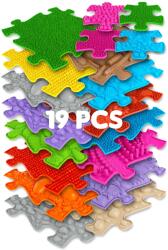 MUFFIK Covoras ortopedic senzorial puzzle Set XXL A Muffik Covor