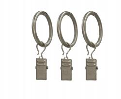 ESTAdeco Függönykarnis karika békával, fi 16-19 Szatén, 10 db (kółko metalowe z żabką)