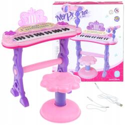 Nobo Kids Billentyűzet Gyerekeknek Zongora Orgona Mikrofon Felvétel Szék 37 Billentyű (CH-7117935)