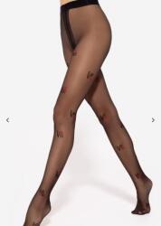 Gatta Lovely Valentin-napi Gatta harisnyanadrág 20den fekete Nero/Red 2-es méret (00040V050290)