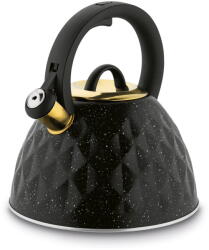 Konighoffer Rozsdamentes acél gáz- és indukciós vízforraló arany elemek fekete 3L (5903313453011)