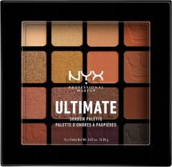 NYX Cosmetics Nyx Ultimate Shadow Palette paletta 16 szemhéjpúder 15 Ultimate Queen barna (VES2509)