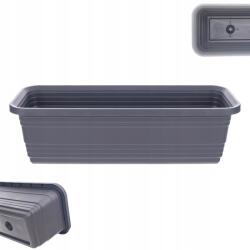 Kadax Erkélyláda Virágtartó 50cm Antracit Virágláda Kadax (K9975)