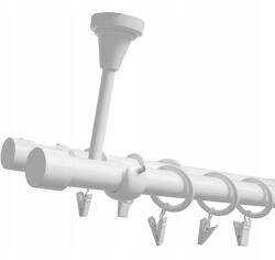 ESTAdeco Mennyezeti Függönykarnis Fehér 19mm+19mm Luna 160cm (karnisz II SUFIT 19mm LUNA Biały Cichy)