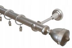 Imperia Deco Függönyrúd Egyágú Fém Szatén Csendes Karikák Fi 25 320CM Werso (KAR.MET. I /25/ 320cm Satyna WERSO)