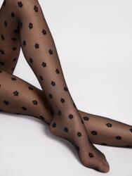 Fiore Mintás harisnya Fiore Spring 20 den fekete, 2-es méret (G 6105)