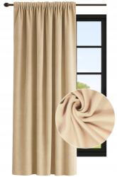 NOW-ART Kész Velúr függönyök 140x220 sima velvet függöny szalaggal nappaliba (5905575589675)