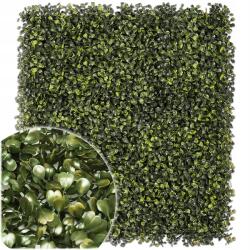 KRUMAD Mesterséges Zöld Fal Mesterséges Borostyán Bukszus Panel Szőnyeg Erkély 60x40cm (KRUMAD ZIELONA)