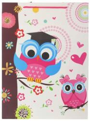 W&K Dekoratív Függőleges Táska Bagoly Mintával 29x20x40 cm