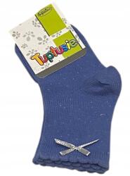 Lány zokni masnival, kék 20-24