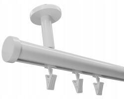 ESTAdeco Apartman Sínkarnis Alu Mennyezeti 28 mm Fehér 180 cm béka (Karnisz I 28mm SZYNA SUFIT ALU + żabki)