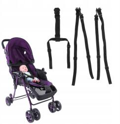  Biztonsági Öv Babakocsihoz, Etetőszékhez, 5 pontos, fekete, állítható (172830348)