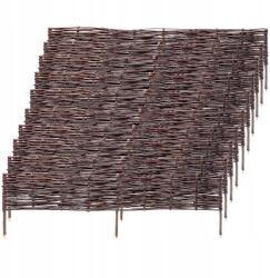 Kadax Kerti Rózsafa Fonott Gyepszegély Kerítés 120x40cm Szett 10db (K5889)