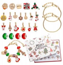 Nobo Kids Naptár Charms Adventi Karkötő Ékszerek Medálok Arany Diy 24 db (R2-238162)