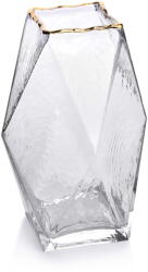 Mondex Dekoratív üveg váza Serenite Gold 20 cm (HTID4417 4K)