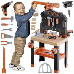 Smoby Baby Nurse Smoby Műhely daruval Black+Decker Bricolo Builder Smoby (7600360741)