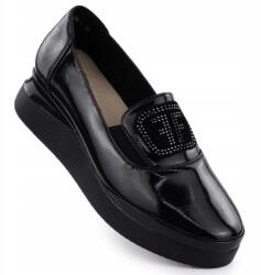 Filippo Lakkozott női bőr félcipő fekete Filippo DP7396 39 (08087917)