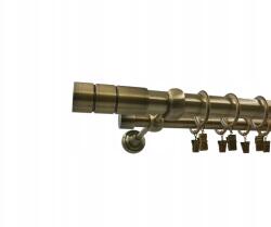 ESTAdeco Függönyrúd Kettős 25+19mm Antik Arany 160 Cylinder (karnisz II fi25+19 Złoto Antyk CYLINDER)