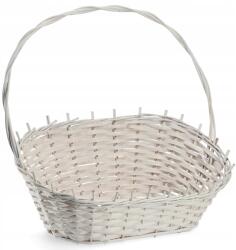 Kadax Fonott Kosár Ajándékkosár Fehér Nagy (K9154)