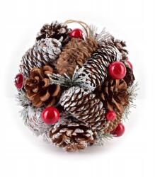 Mondex Santa Lila Dekorációs felakasztható gömb 15cm (5905771412005)