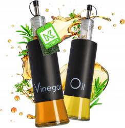 Kadax Ecetes Palack Olíva 2 db 320ml Adagolóval Üveg Palack Szett (K4600)