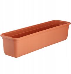 Kadax Erkélyláda 60 cm Virágtartó Erkély Virágágyás Terrakotta (K8346)