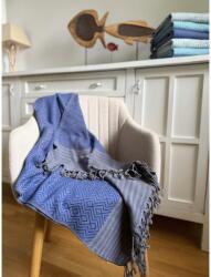 Hürrem's Bazaar Leyla hamam törölköző kék - szélén csíkokkal