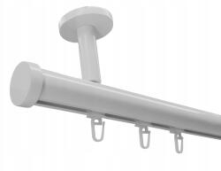 ESTAdeco Függönysín Apartman Alu Mennyezeti 28 mm Fehér 180 cm csipeszekkel (Karnisz I 28mm SZYNA SUFIT ALU + agrafki)