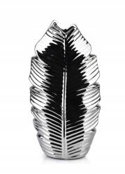 Mondex Váza Ezüst dekoratív levél 28, 5 cm (HTTS7736)