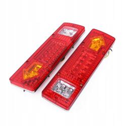  12V 19 LED-es hátsó lámpa utánfutóhoz, kombinált Led diódás pár, piros