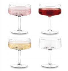 Tadar 4 db-os pezsgőspohár szett üveg lábakkal 280 ml széles (5903313452342)