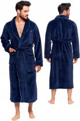 Moraj Férfi fürdőköpeny hosszú bolyhos sötétkék Moraj M (PDSZ7500-001)