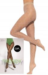 Gatta Mintás harisnya Gatta Mosaica 03 20 den bézs Sab2. Violet 3-as méret (00035Y030334D)