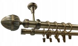 ESTAdeco Függönysín Szerelhető Mennyezetre 25+19mm Antik Arany 160 Milano (karnisz Sufitowy fi25+19 Złoto Antyk Milano)