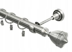 Imperia Deco Függönykarnis Szimpla Fém Nikkel Csendes Kerekek Fi 25 160CM Verso (KAR.MET. I /25/ 160cm Nikiel WERSO)