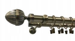 ESTAdeco Függönyrúd Dupla 25+19mm Antik Arany 160cm Milano (karnisz II fi25+19 Złoto Antyk Milano)