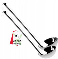 Kadax Merőkanál Leveses Szószos Kanál Váza Acél Szett 9+10 cm (K8179)