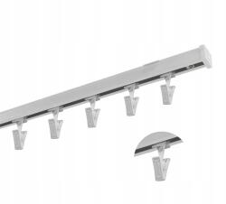 Imperia Deco Függönykarnis Alumínium mennyezeti sín M szimpla egyvágányú béka 200 cm (SZYNA ALU M I 200CM KPL ŻABKI)