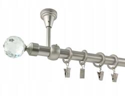 ESTAdeco Fém Függönysín mennyezetre szerelhető 19 mm szimpla Szatén 180 cm Végválogatás (karnisz SUFIT I 19mm SATYNA MIX)