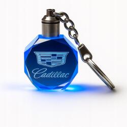 Stílusos Cadillac Led kulcstartó, 7 szín, megvilágított Ajándéknak is tökéletes (XC-723)