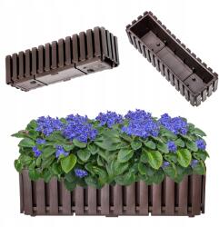 Kadax Erkélydoboz Virágtartó 58x18x16, 5 cm Barna Erkély (K8032)