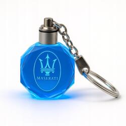  Stílusos Maserati Led kulcstartó, 7 színben, megvilágított Ideális ajándék