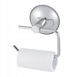 Wc Papír Tartó Akasztó Fúrás Nélkül, tapadókoronggal, Ezüst (JY01216)