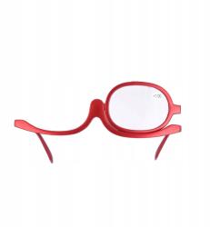  Nagyító Szemüveg Szem Sminkeléshez 1.00 Piros Forgatható (POWIĘKSZ OKULARY)
